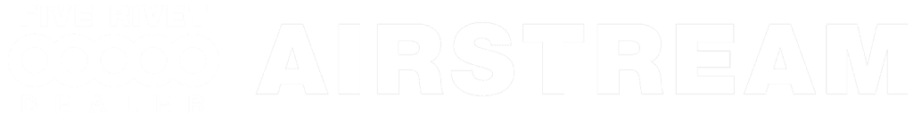 DISCOVER YOUR NEW RV IN OUR SHOWROOM! – Five Rivet Airstream Logo White